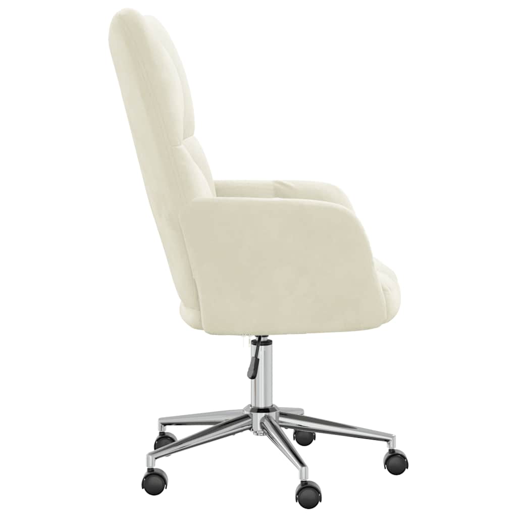 Chaise de relaxation Blanc crème Velours - XIOS