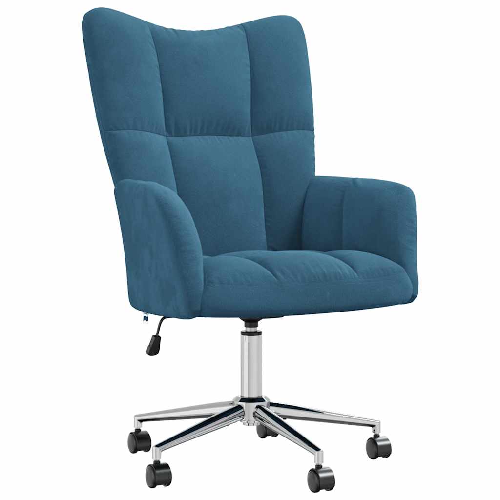 Chaise de relaxation Bleu Velours - XIOS