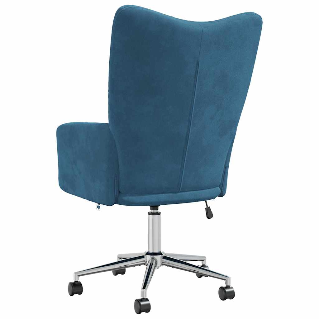 Chaise de relaxation Bleu Velours - XIOS