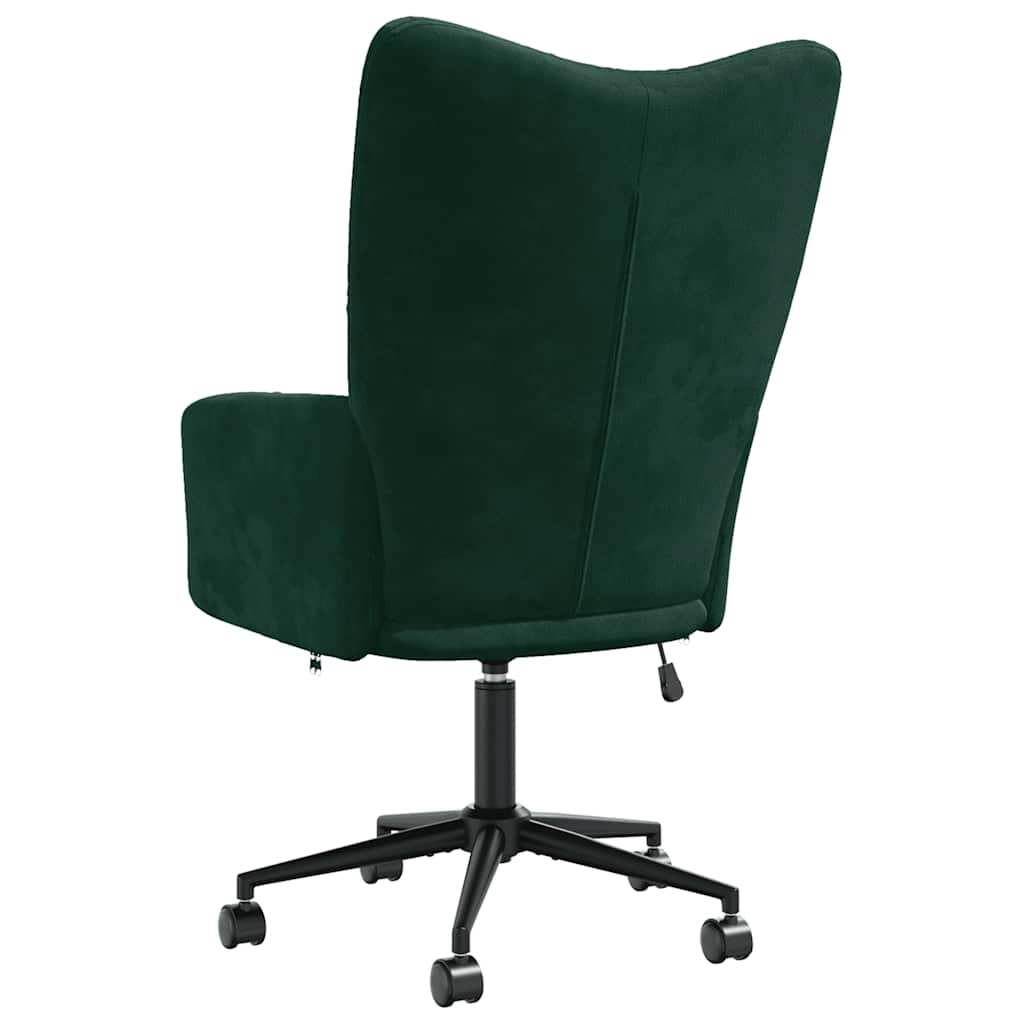 Chaise de relaxation Vert foncé Velours - XIOS