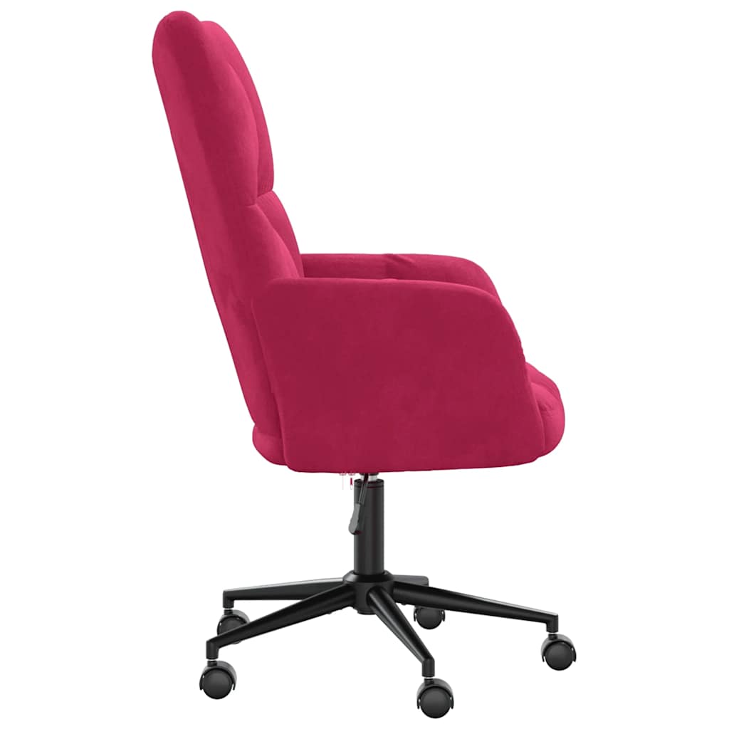 Chaise de relaxation Rouge bordeaux Velours - XIOS