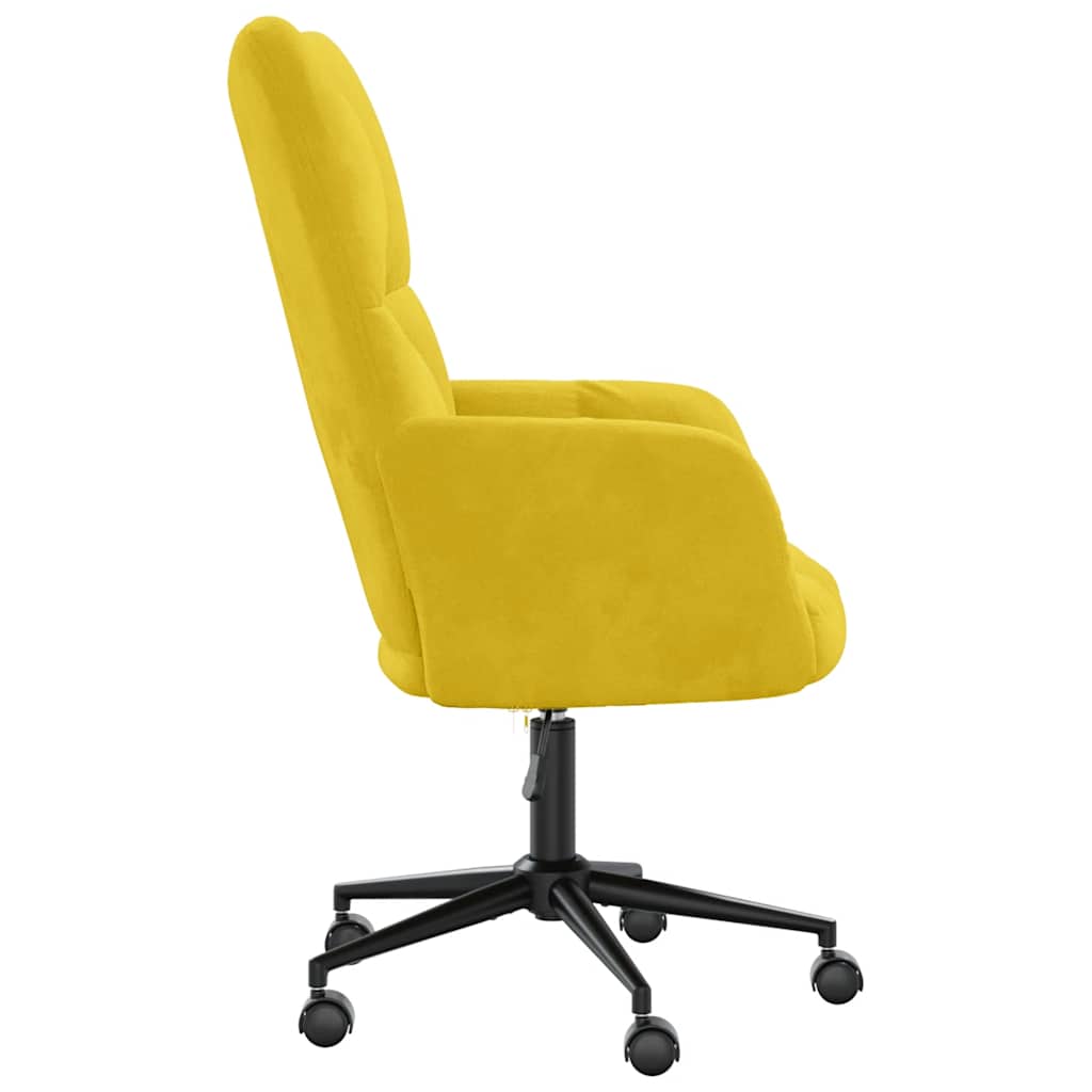 Chaise de relaxation Jaune moutarde Velours - XIOS