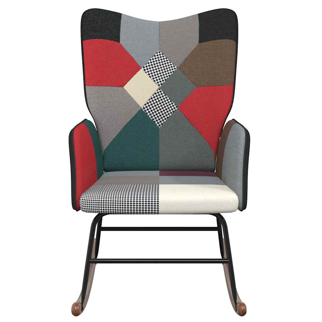 Chaise à bascule Patchwork Tissu Fauteuils à bascule vidaXL
