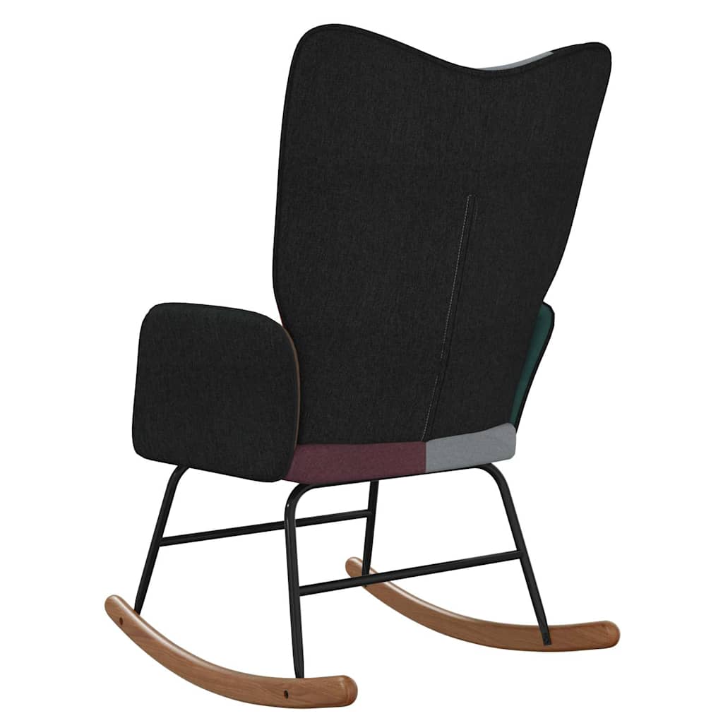 Chaise à bascule Patchwork Tissu Fauteuils à bascule vidaXL