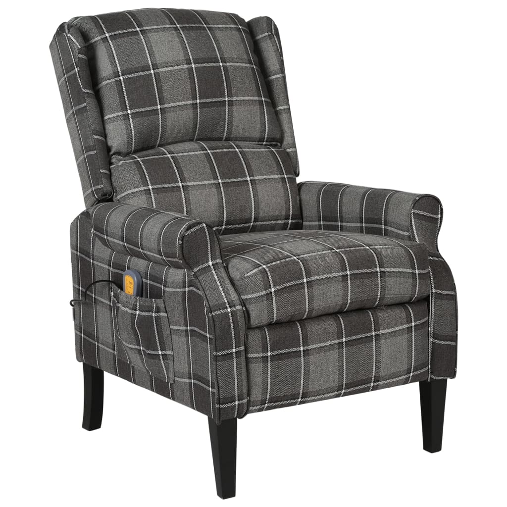 Fauteuil de massage inclinable Gris Tissu - XIOS