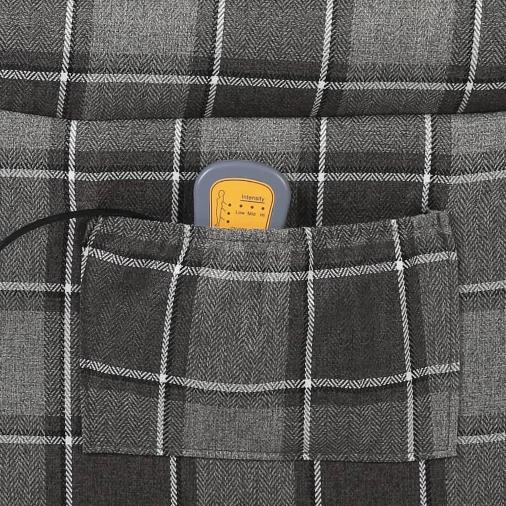 Fauteuil de massage inclinable Gris Tissu - XIOS