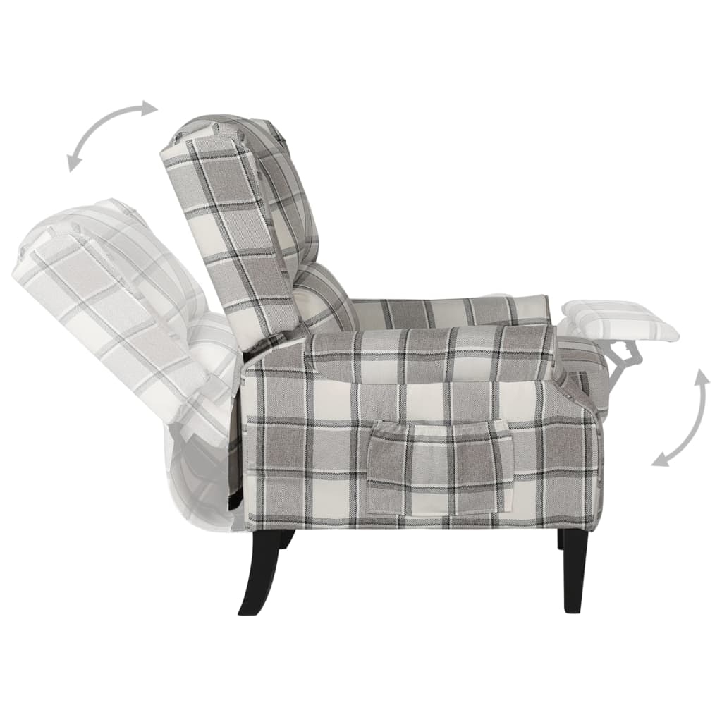 Fauteuil inclinable Gris Tissu - XIOS