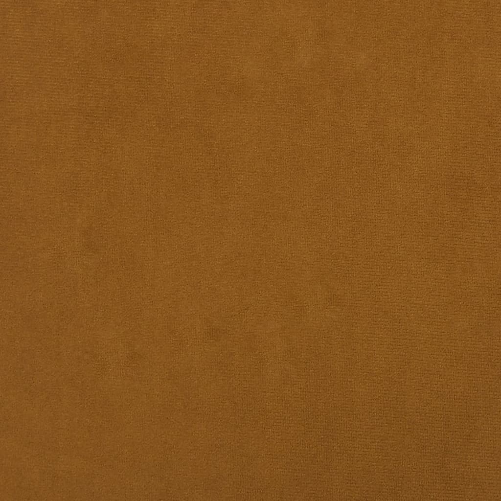 Fauteuil à bascule pieds en bois massif d'hévéa Marron Velours - XIOS