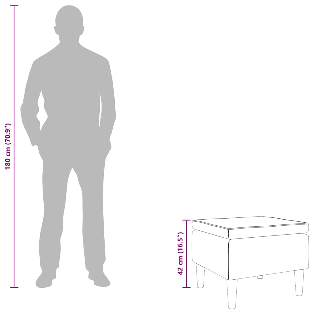 Tabouret avec pieds en bois Rouge bordeaux Velours - XIOS