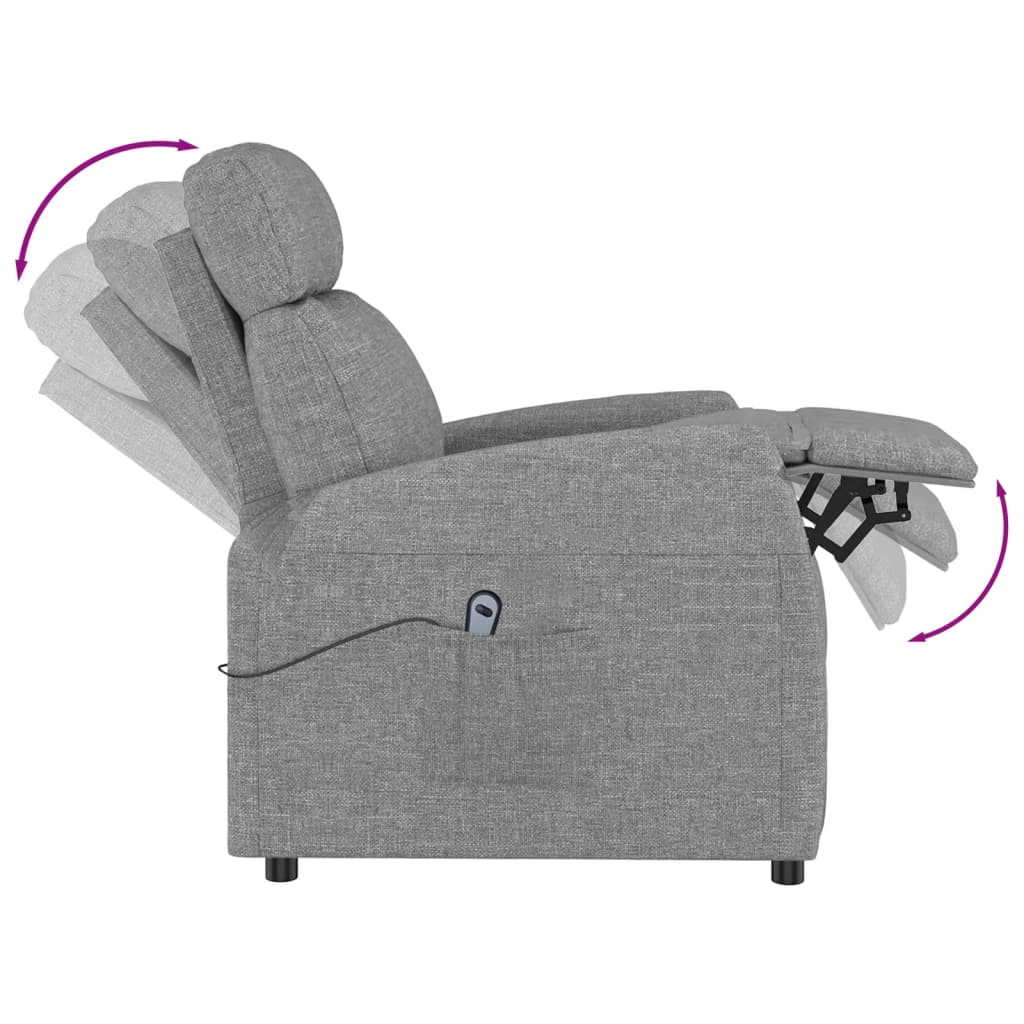 Fauteuil Gris clair Tissu - XIOS