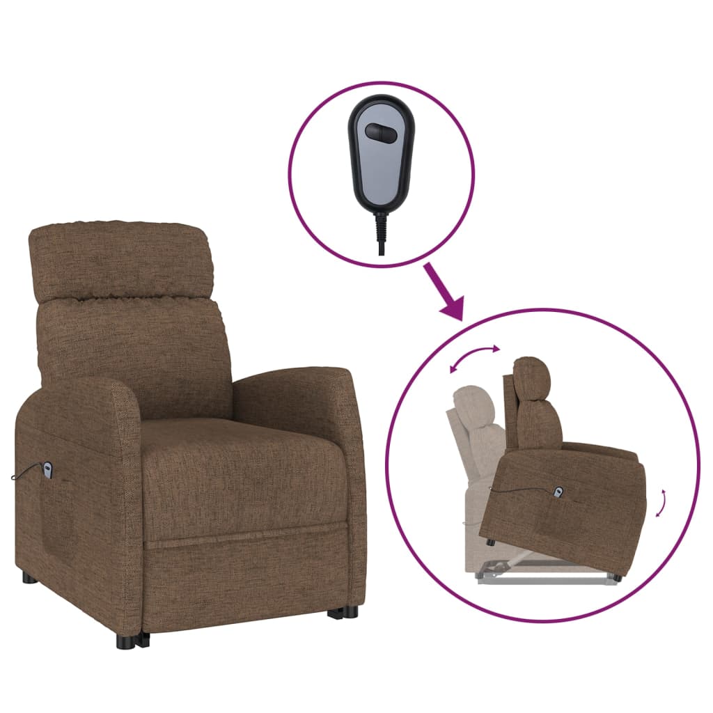 Fauteuil Marron Tissu - XIOS