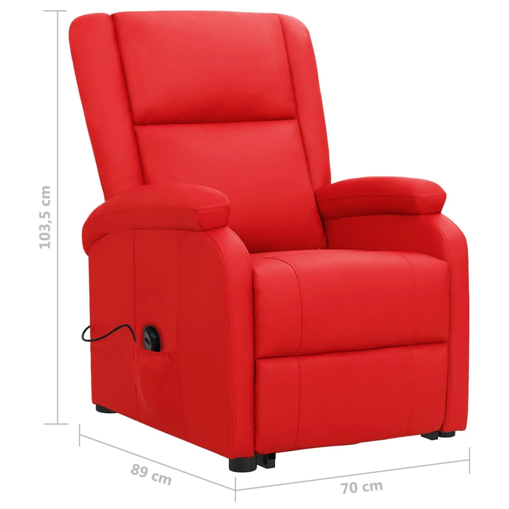 Fauteuil Rouge Similicuir - XIOS