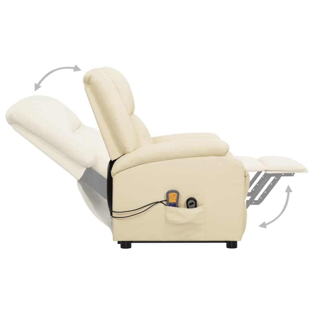 Fauteuil de massage Crème Similicuir - XIOS
