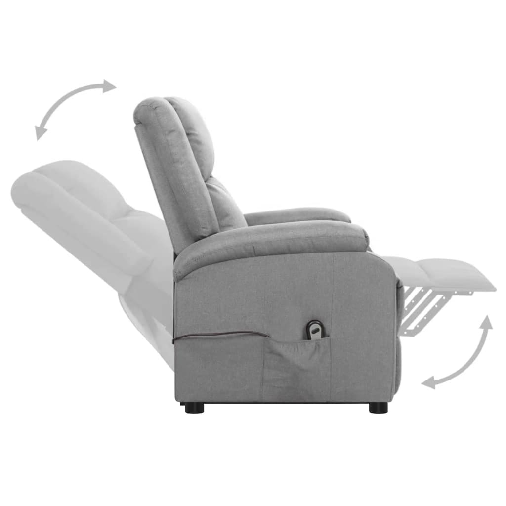 Fauteuil Gris clair Tissu - XIOS