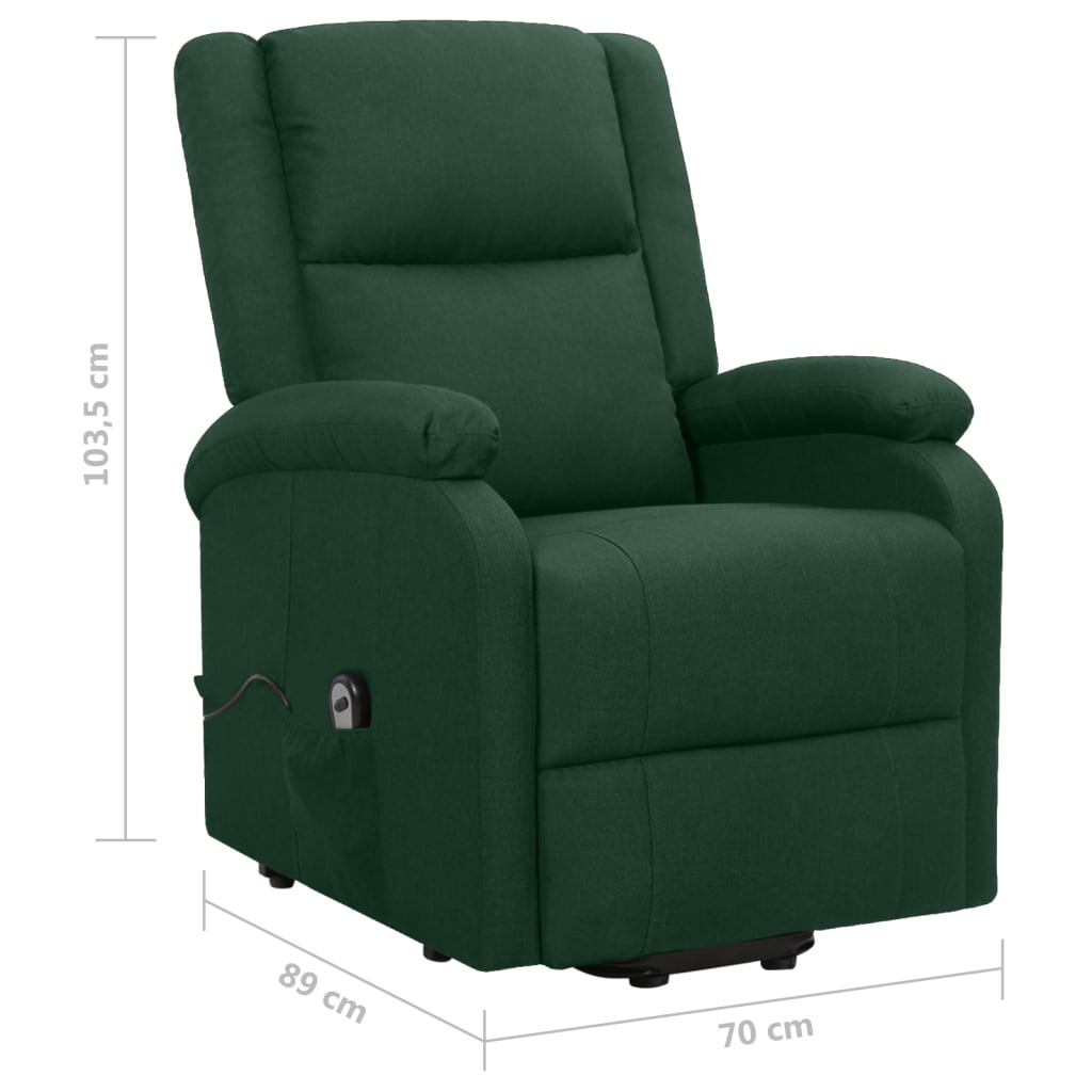 Fauteuil Vert foncé Tissu - XIOS