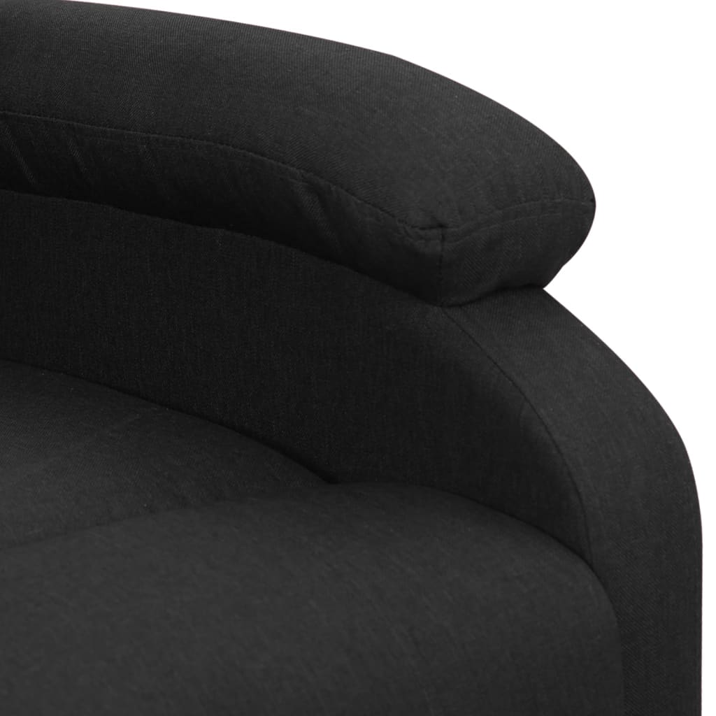 Fauteuil de massage Noir Tissu Fauteuils électriques vidaXL