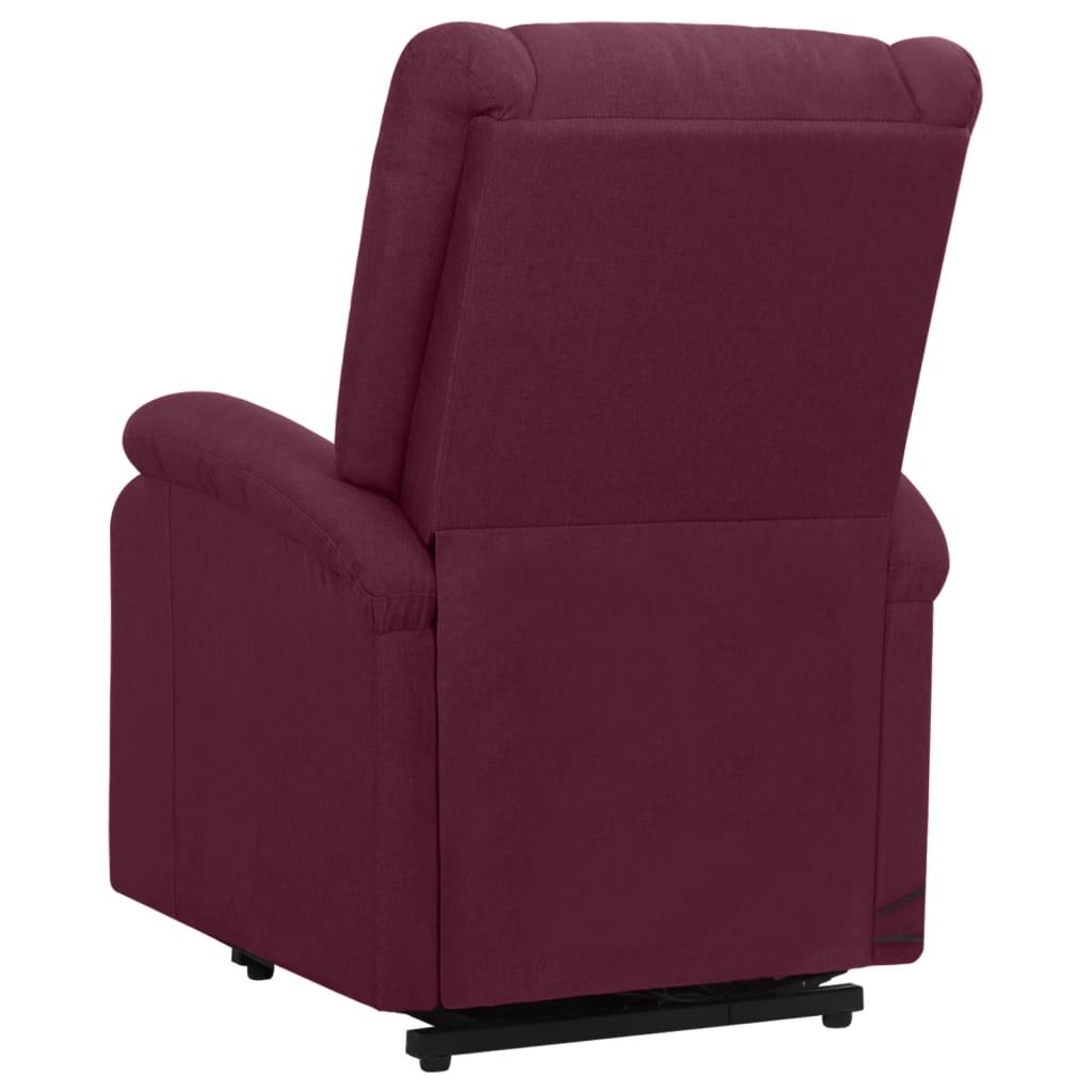 Fauteuil de massage Violet Tissu Fauteuils électriques vidaXL