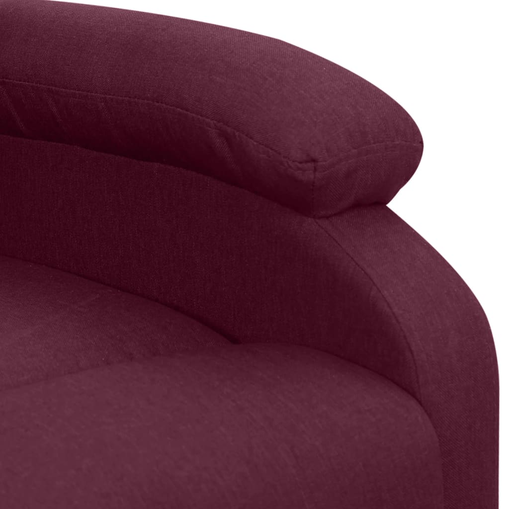 Fauteuil de massage Violet Tissu Fauteuils électriques vidaXL