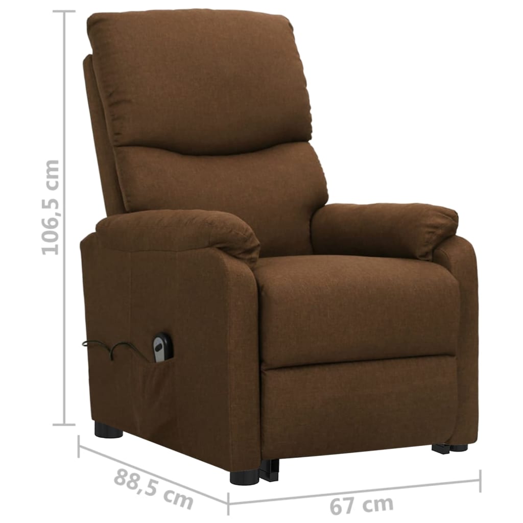 Fauteuil Marron Tissu - XIOS