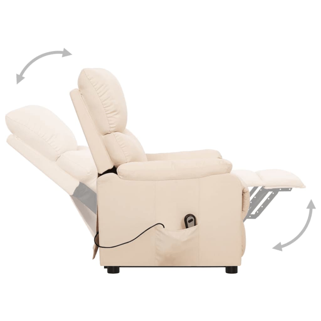 Fauteuil Crème Tissu - XIOS