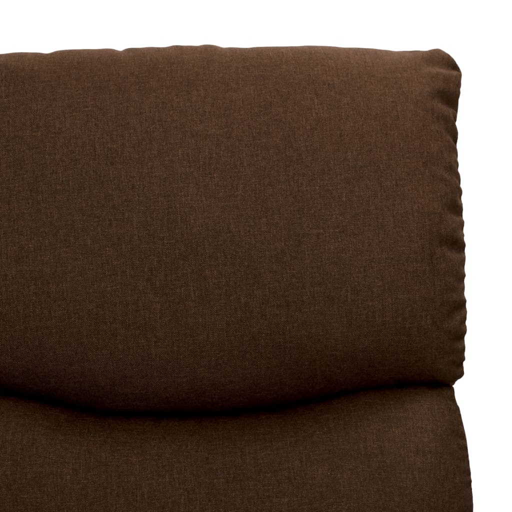 Fauteuil de massage Marron foncé Tissu