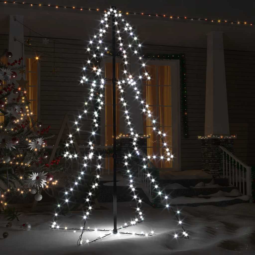 Arbre de Noël cône 200 LED d'intérieur/d'extérieur 98x150 cm - XIOS