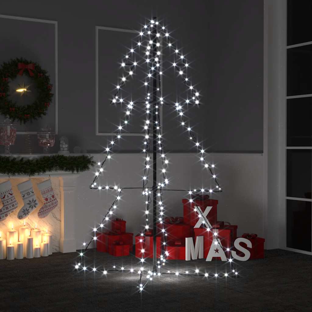 Arbre de Noël cône 200 LED d'intérieur/d'extérieur 98x150 cm - XIOS