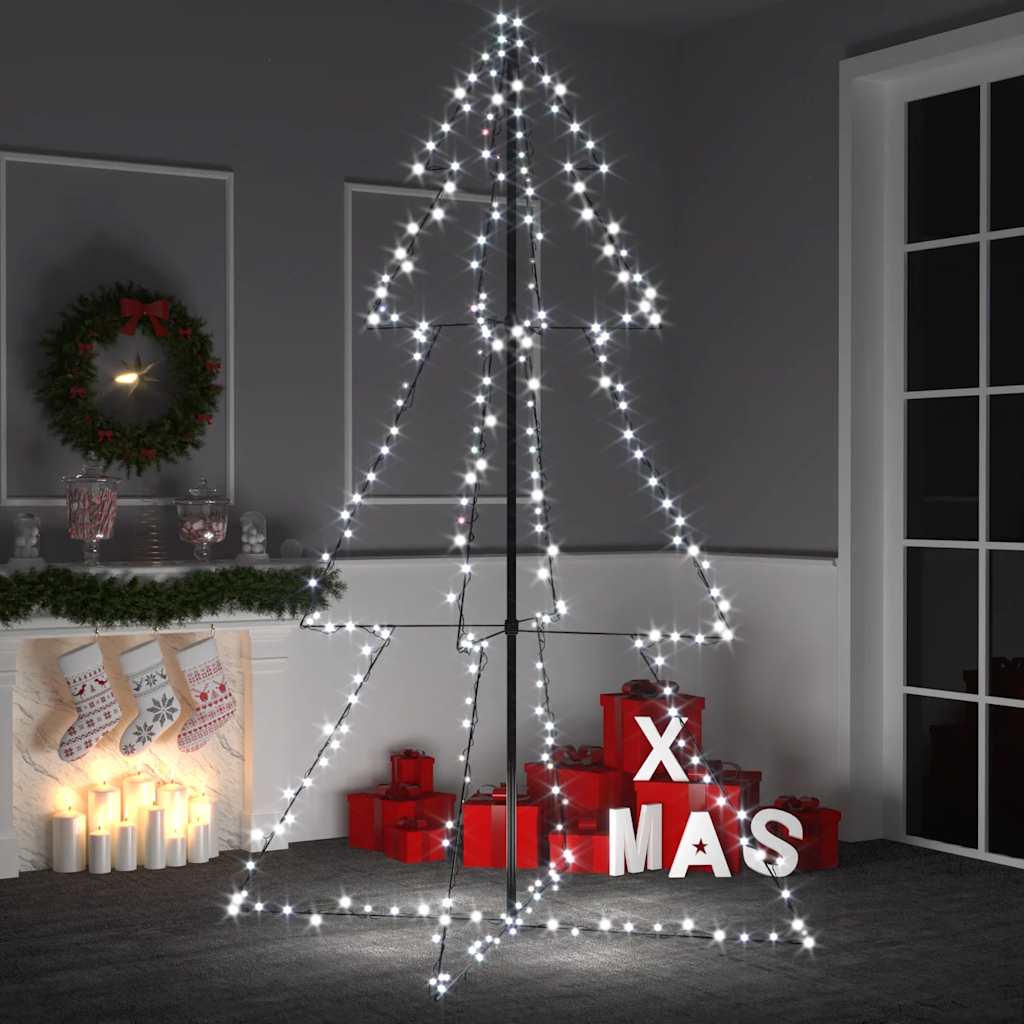 Arbre de Noël cône 240 LED d'intérieur/d'extérieur 118x180 cm - XIOS