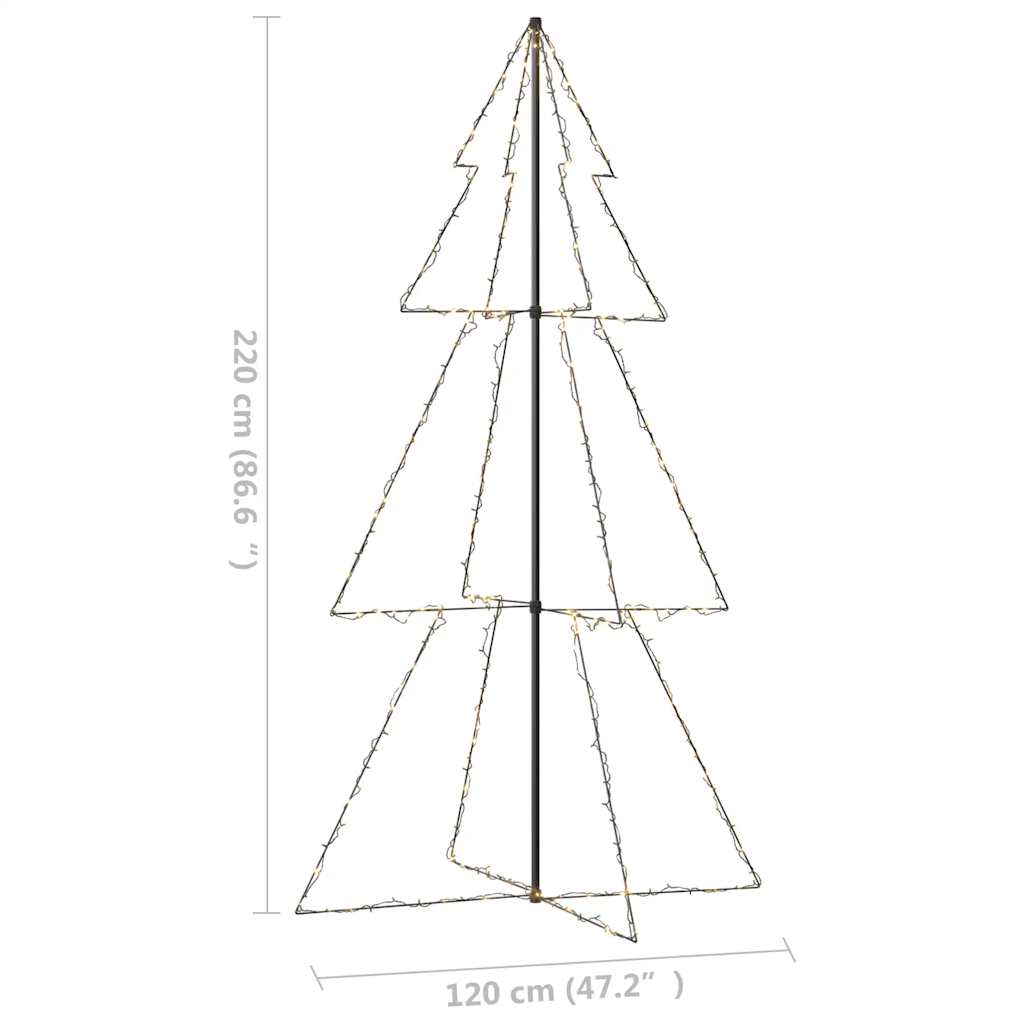 Arbre de Noël cône 300 LED d'intérieur/d'extérieur 120x220 cm - XIOS