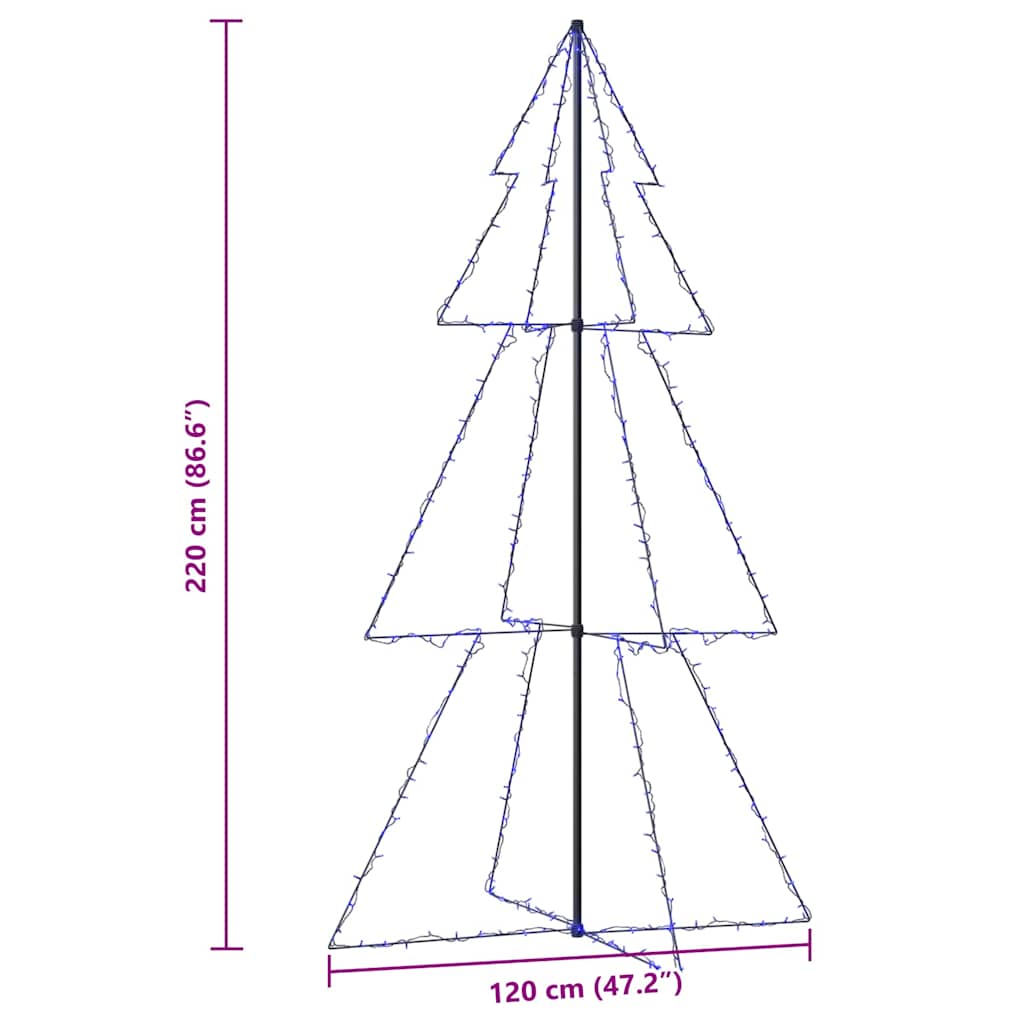 Arbre de Noël cône 300 LED d'intérieur/d'extérieur 120x220 cm - XIOS