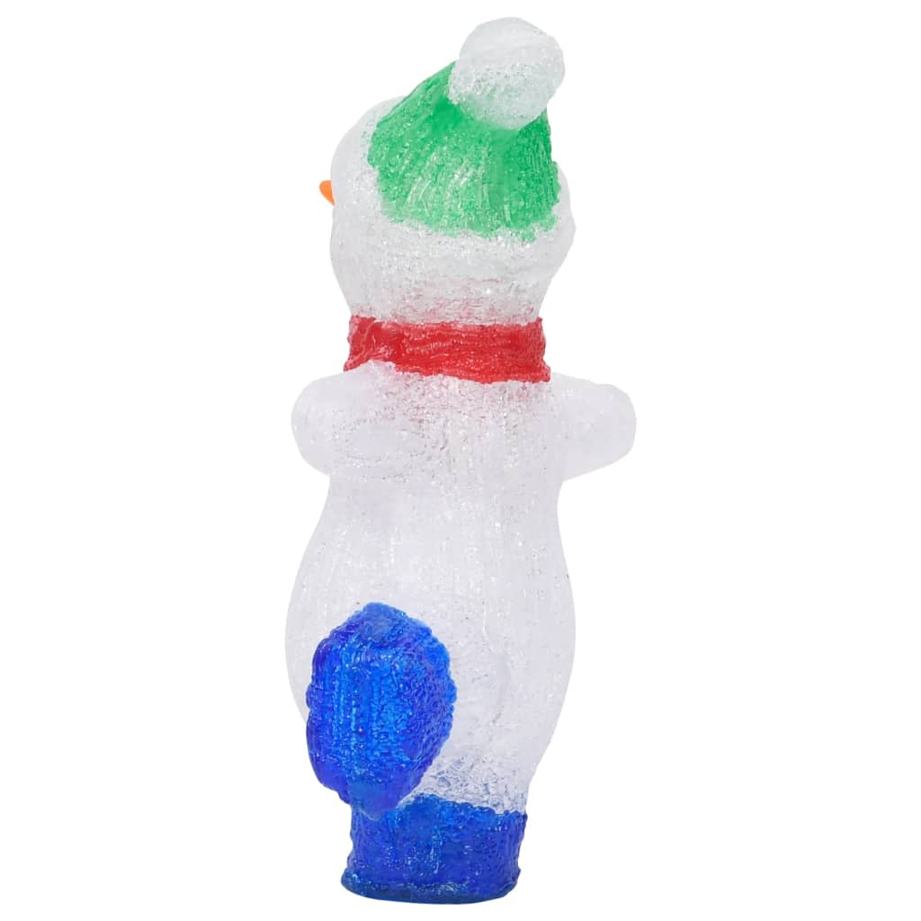 Silhouette de bonhomme de neige de Noël LED Acrylique 30 cm - XIOS