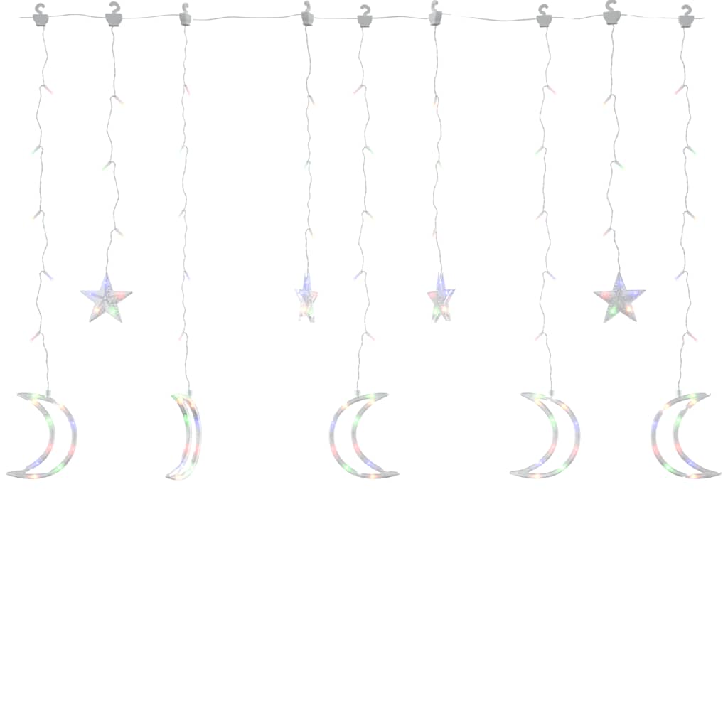 Guirlande lumineuse étoile et lune avec télécommande 345 LED - XIOS