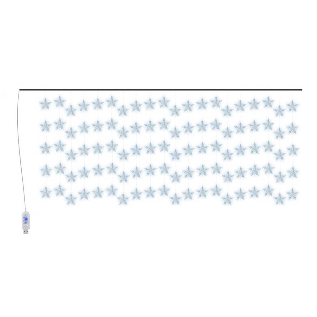 Guirlande lumineuse à étoiles LED 500 LED Bleu 8 fonctions - XIOS