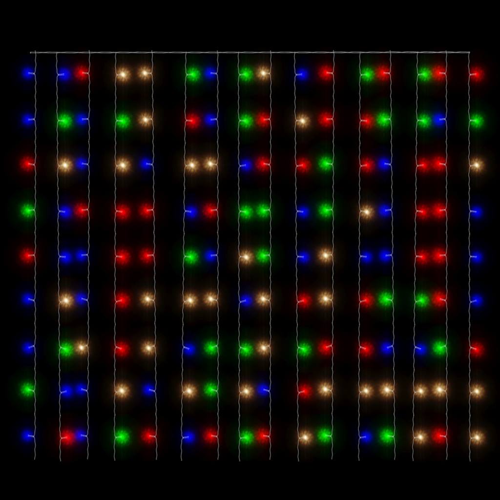 Rideaux lumineux à LED 3x3 m 300 LED Multicolore 8 fonctions - XIOS