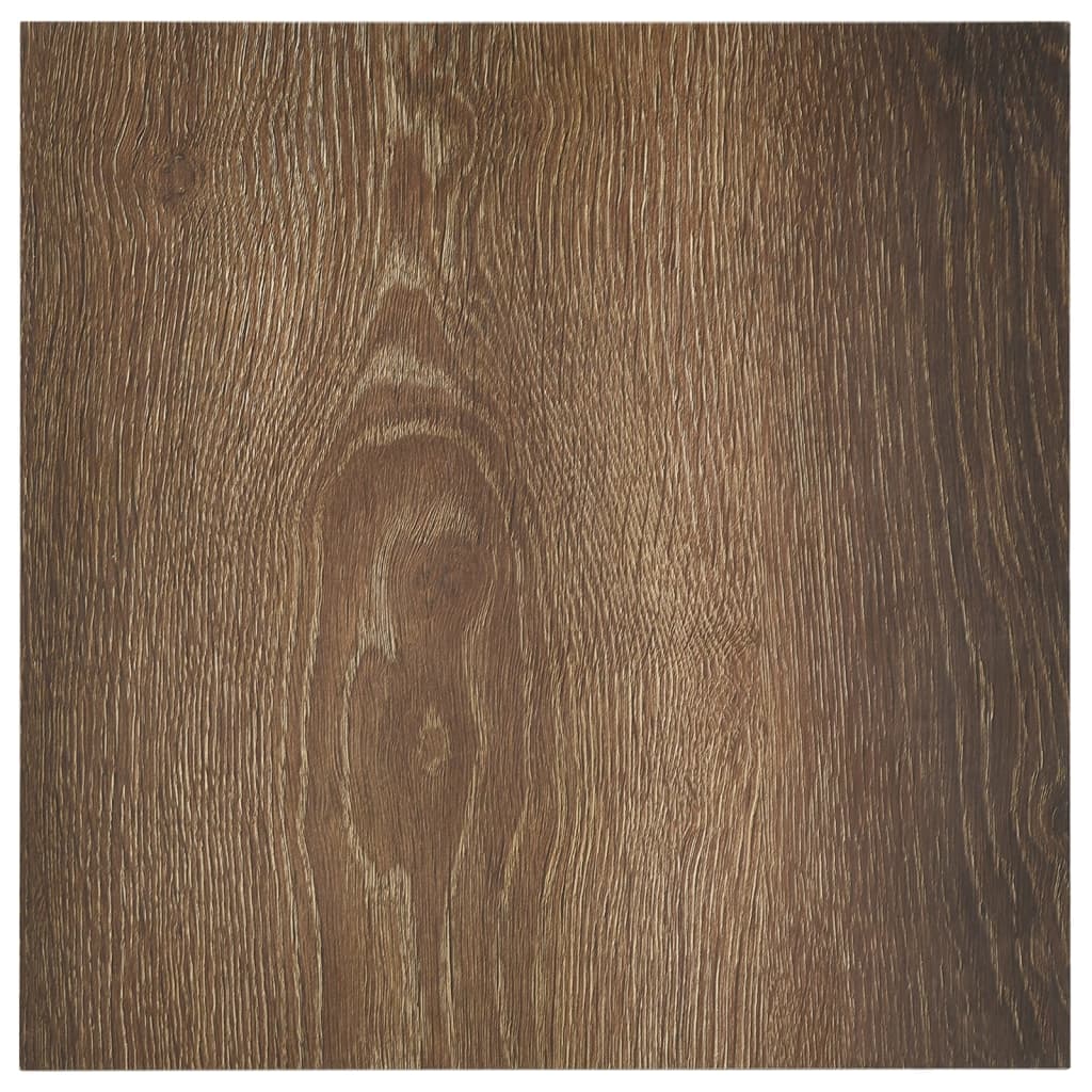 Dalles de plancher autoadhésives 20 pcs PVC 1,86 m² marron Tapis & revêtements de sol vidaXL