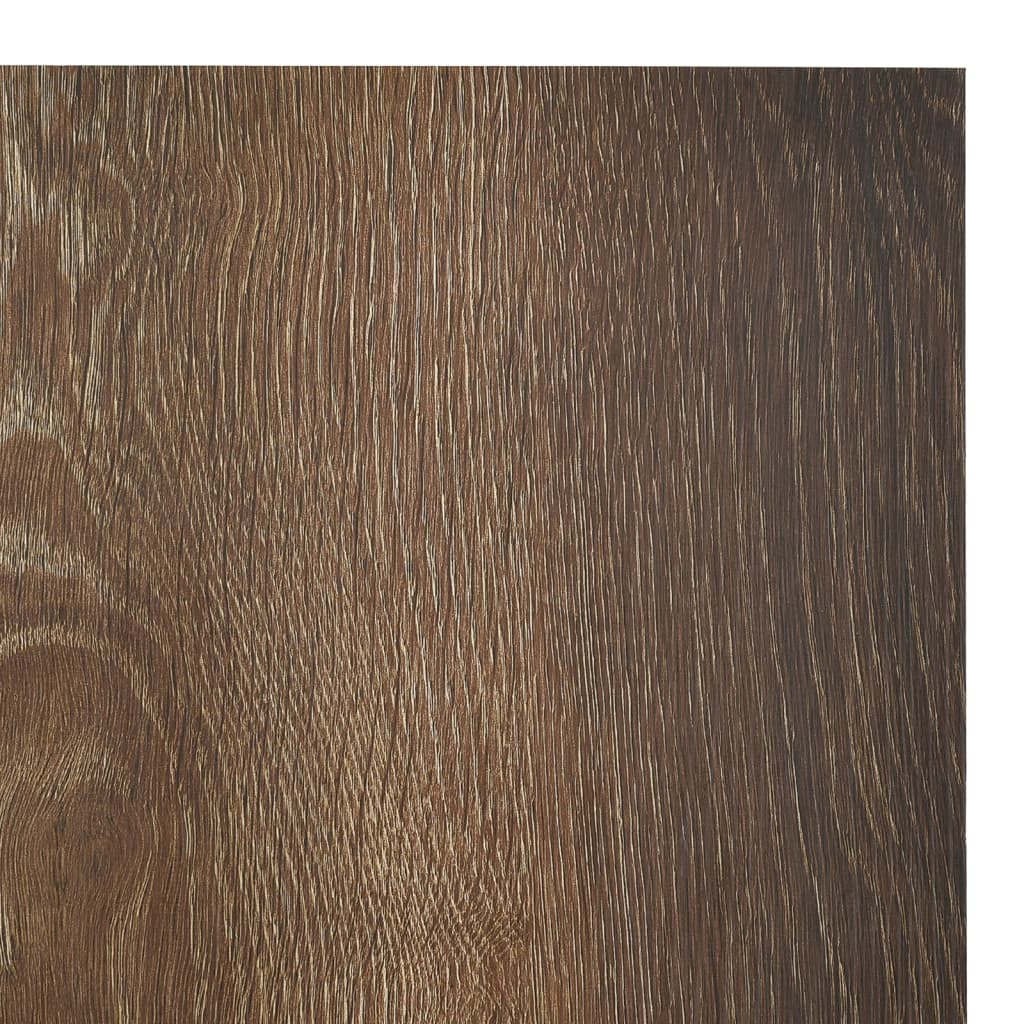 Dalles de plancher autoadhésives 20 pcs PVC 1,86 m² marron Tapis & revêtements de sol vidaXL