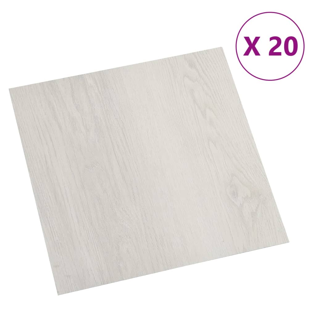 Dalles de plancher autoadhésives 20 pcs PVC 1,86 m² beige Tapis & revêtements de sol vidaXL
