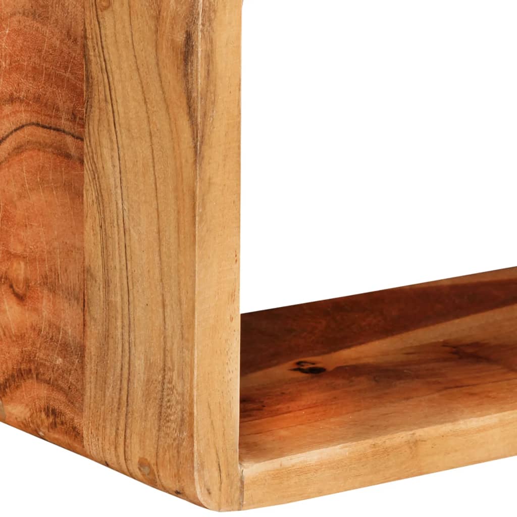Ensemble d'étagères murales cube 3 pcs Bois d'acacia solide - XIOS