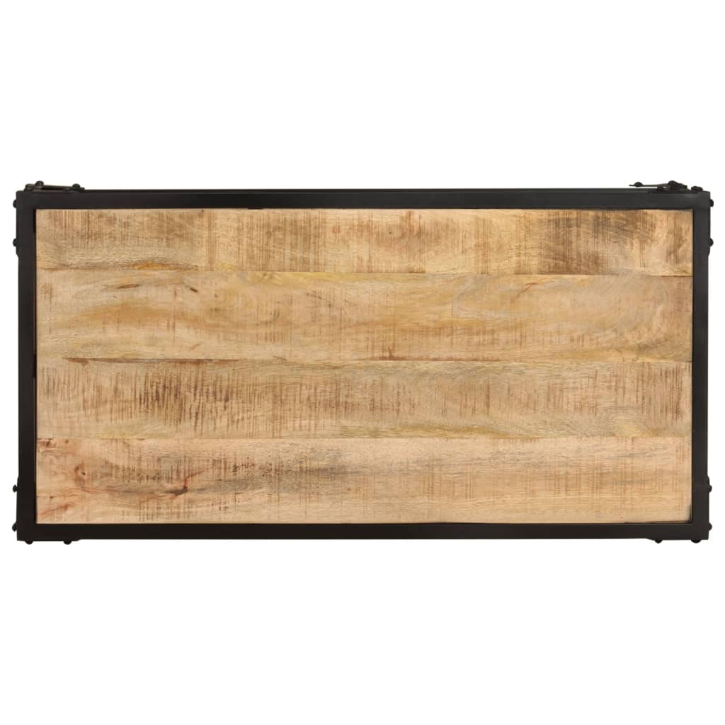 Table basse 90x45x35 cm Bois de manguier massif brut - XIOS