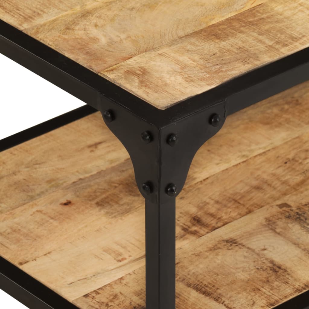 Table basse 90x45x35 cm Bois de manguier massif brut - XIOS