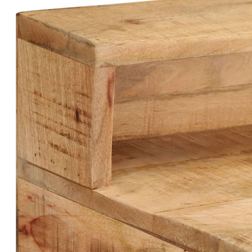 Bureau 100x45x90 cm Bois de manguier brut solide - XIOS
