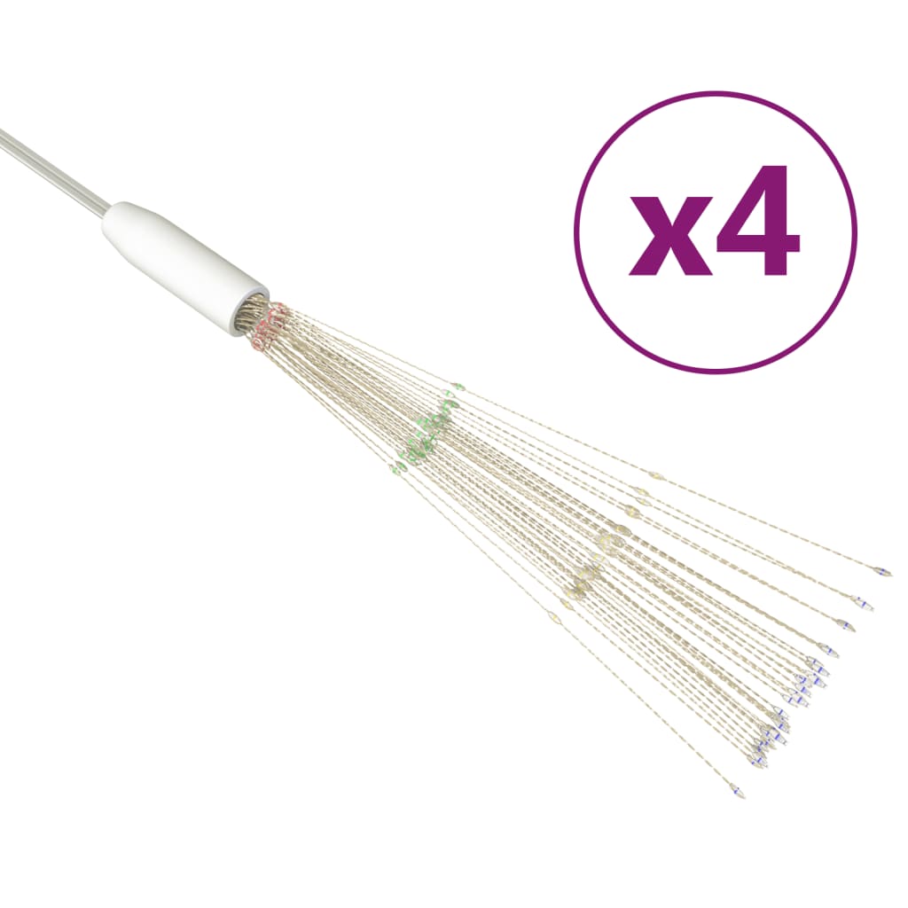 Feux d'artifice Noël d'extérieur 4 pcs Multicolore 20cm 560 LED - XIOS
