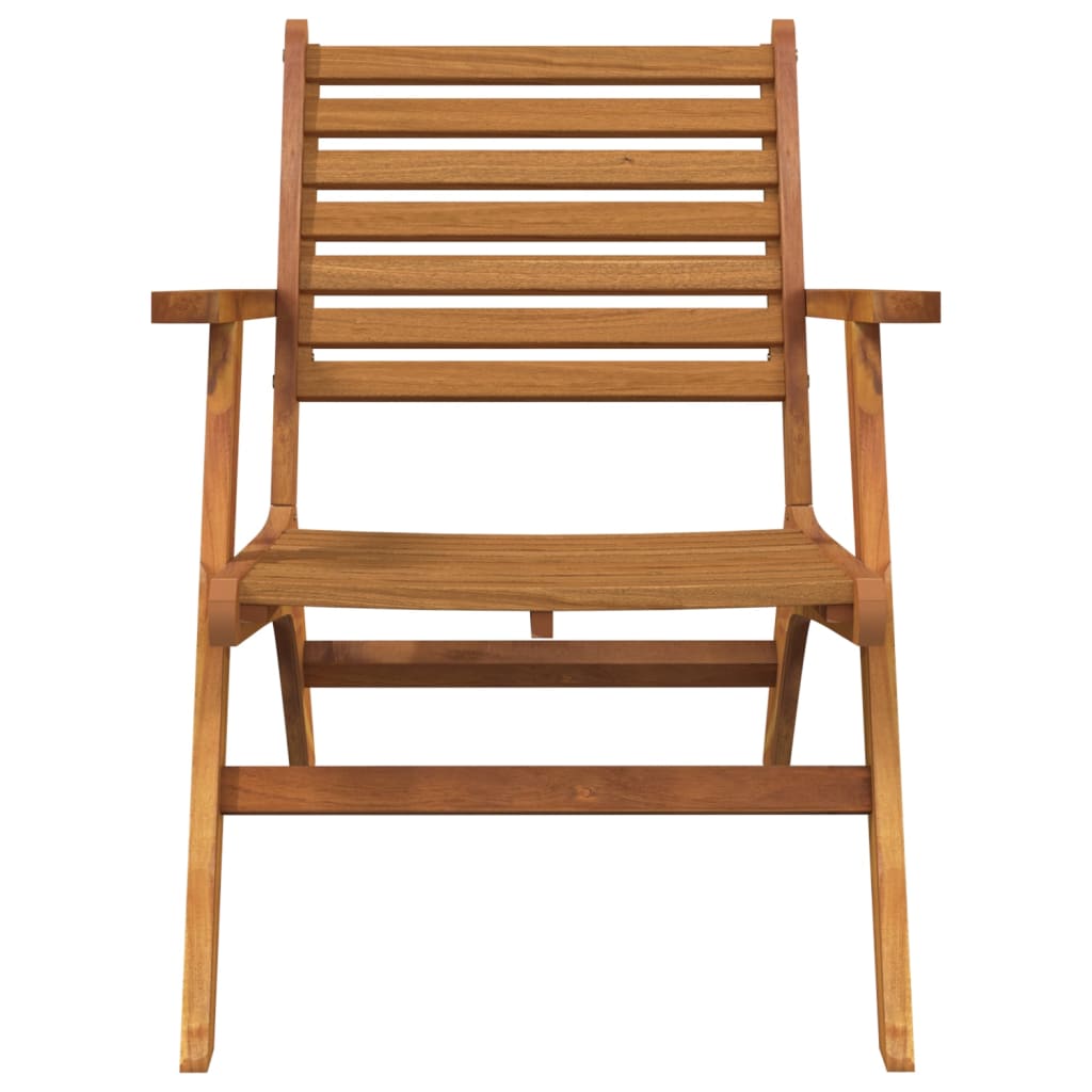 Chaises de jardin lot de 2 Bois d'acacia solide