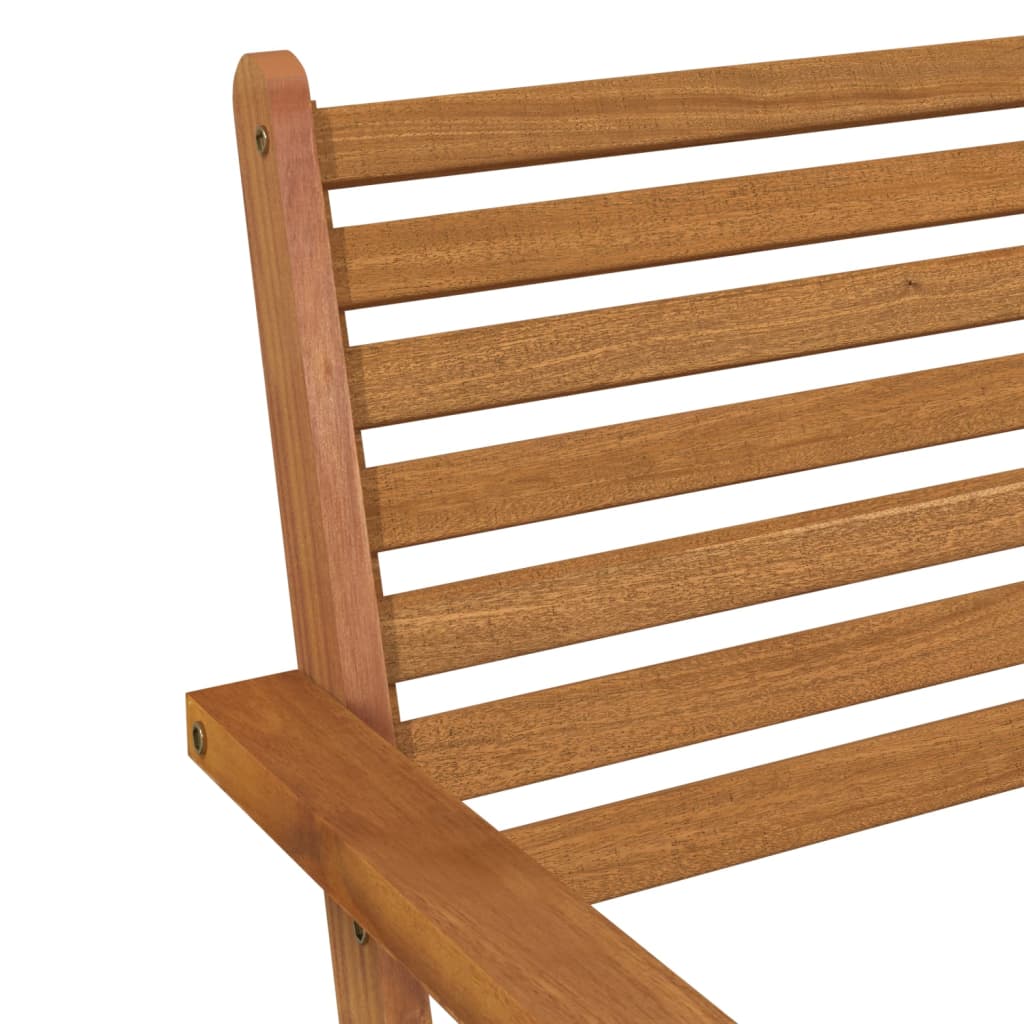 Chaises de jardin lot de 2 Bois d'acacia solide
