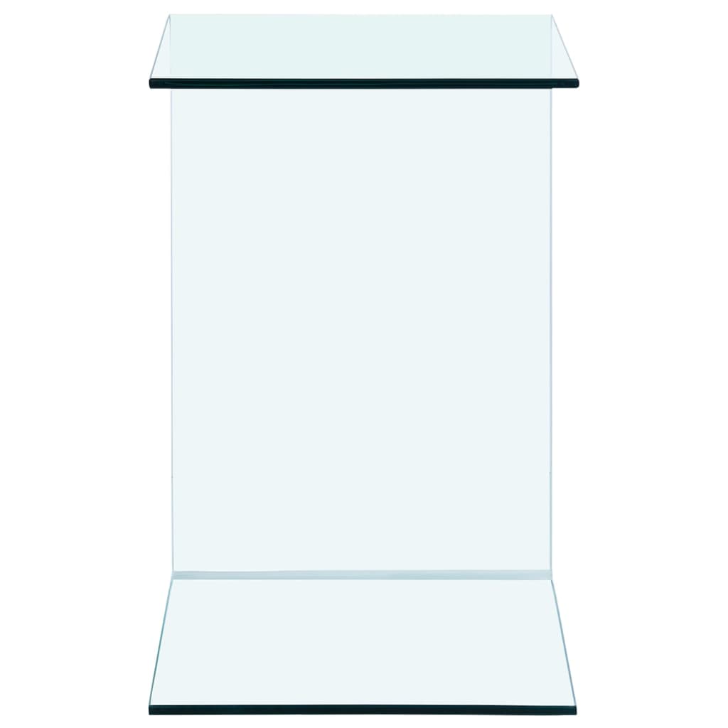 Table d'appoint 40x40x60 cm Verre trempé - XIOS