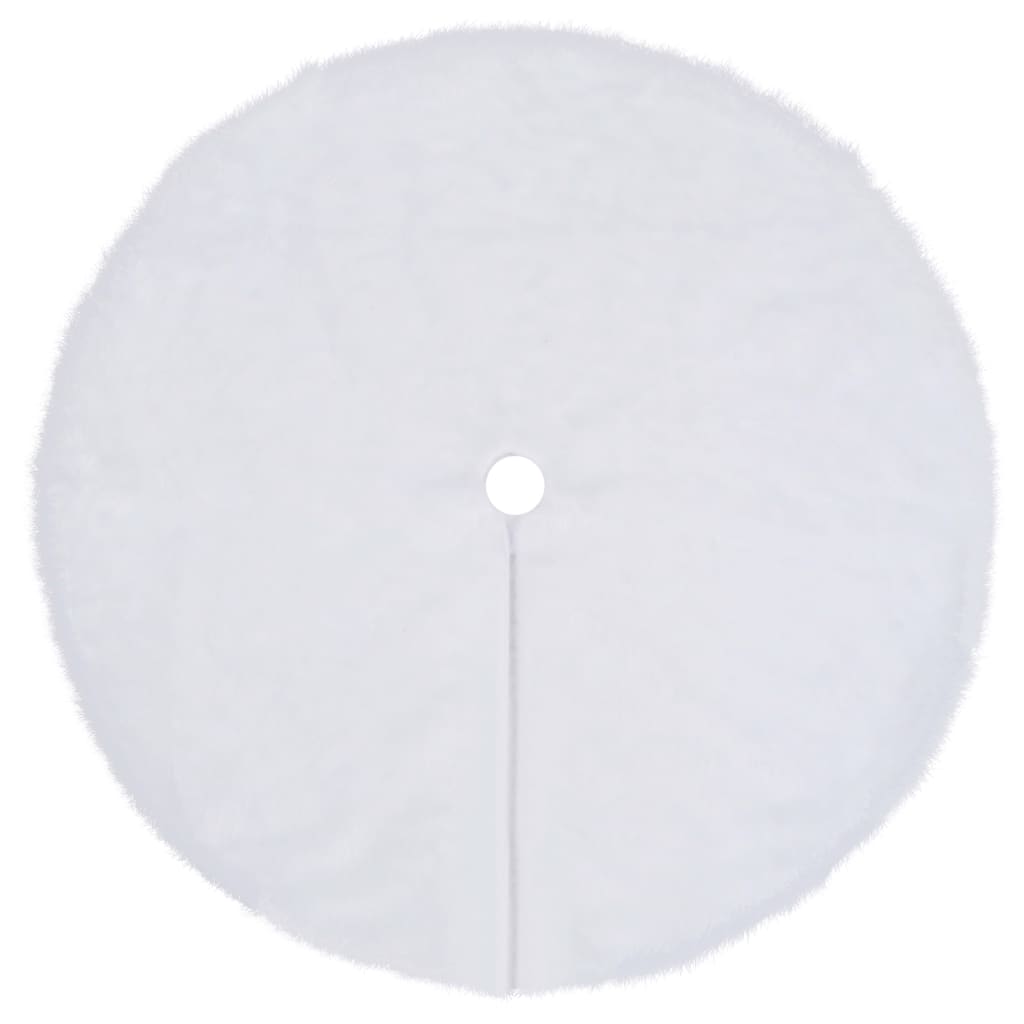 Jupe de sapin de Noël blanche 150 cm en fausse fourrure - XIOS