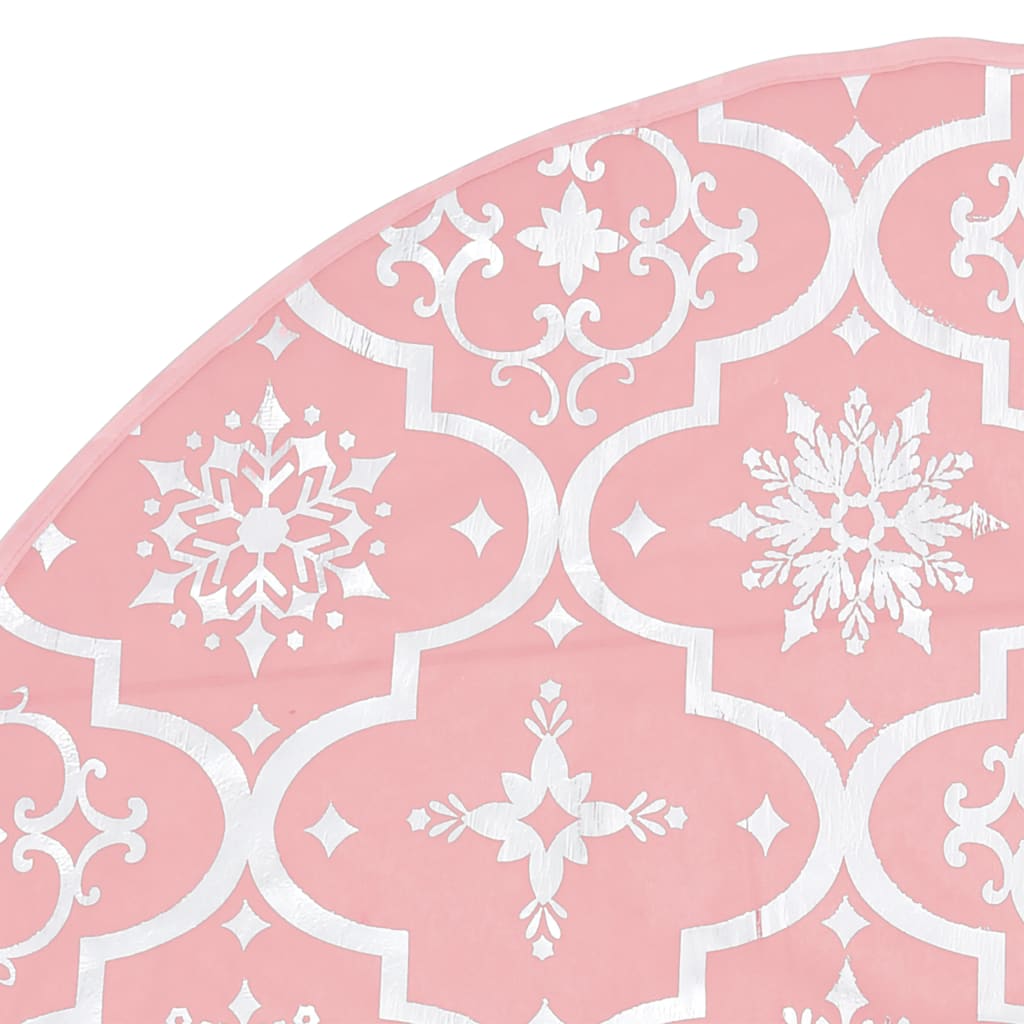 Jupe de sapin de Noël de luxe avec chaussette Rose 150 cm Tissu - XIOS