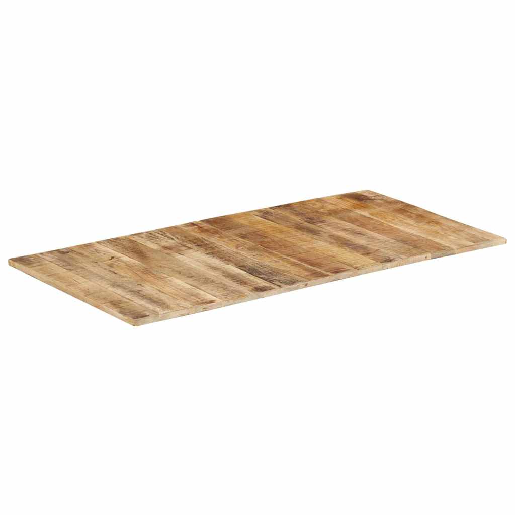 Dessus de table 120x60x(1,5-1,6) cm Bois de manguier brut - XIOS