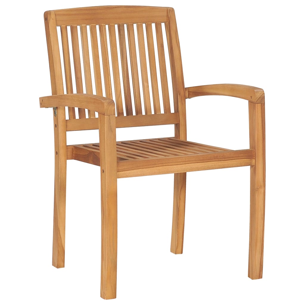 Ensemble à manger de jardin 5 pcs Bois de teck massif Salons de jardin vidaXL