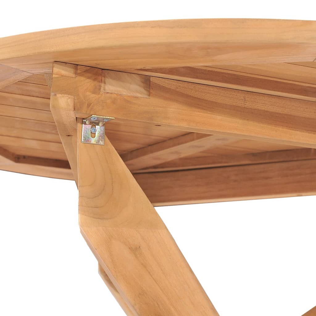 Ensemble à manger de jardin 5 pcs Bois de teck massif Salons de jardin vidaXL
